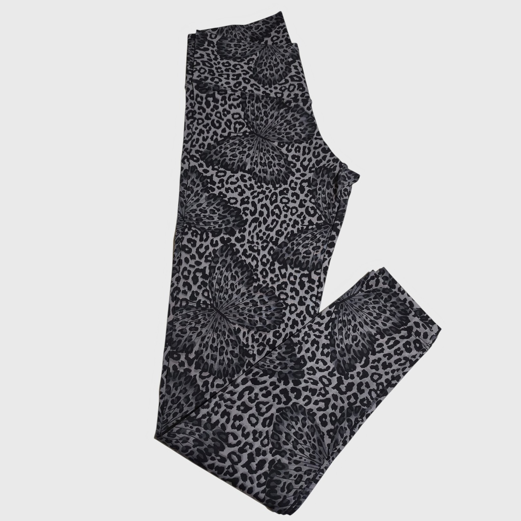 Legging Gris Mariposa Talla M