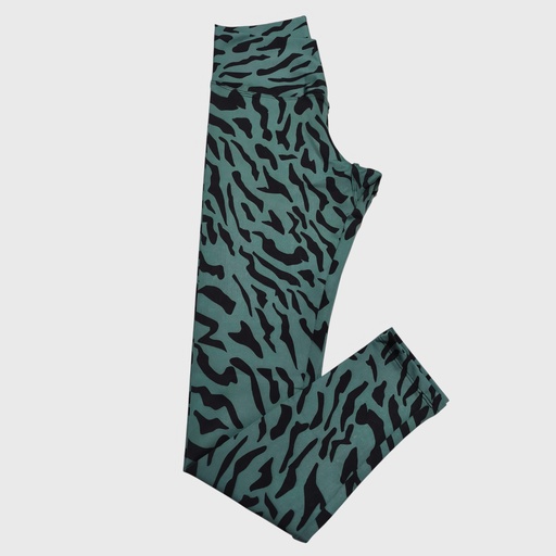 [legging-verdeanimalprint-s] Legging Verde Animal Print Talla S